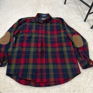 Pendleton Red and Green Plaid Men's Shirt